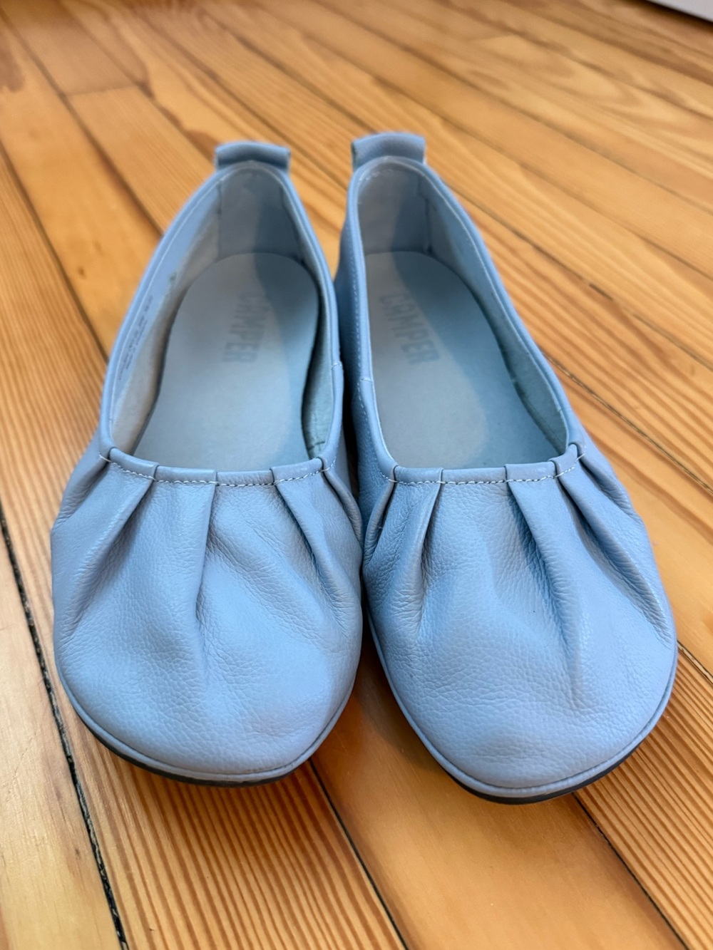 Camper Light Blue Ballet Flats